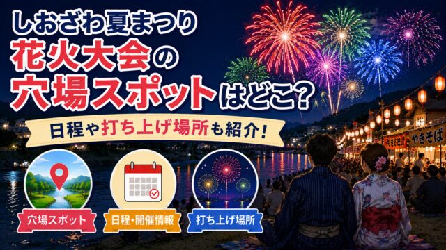 しおざわ夏まつり花火大会