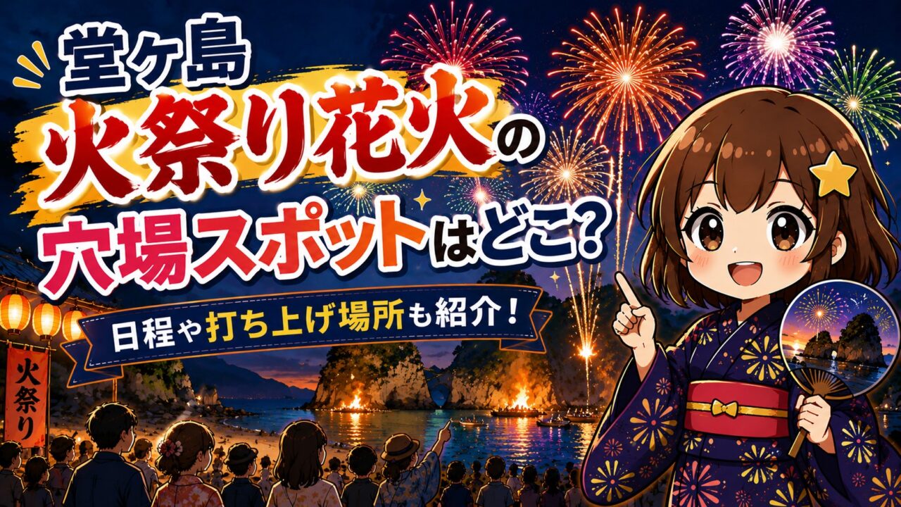 堂ヶ島火祭り花火