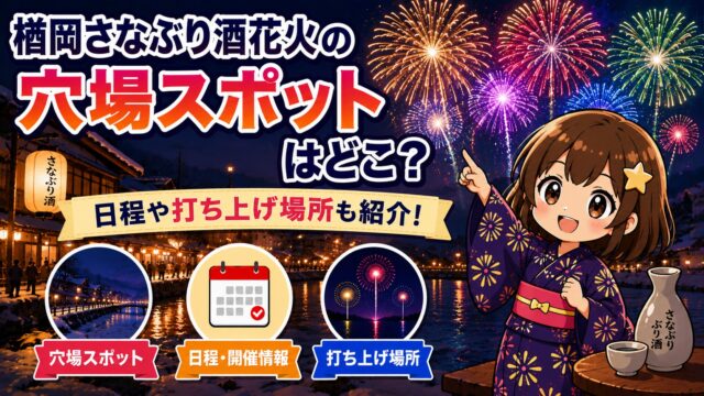 楢岡さなぶり酒花火