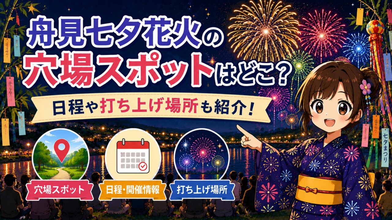舟見七夕花火