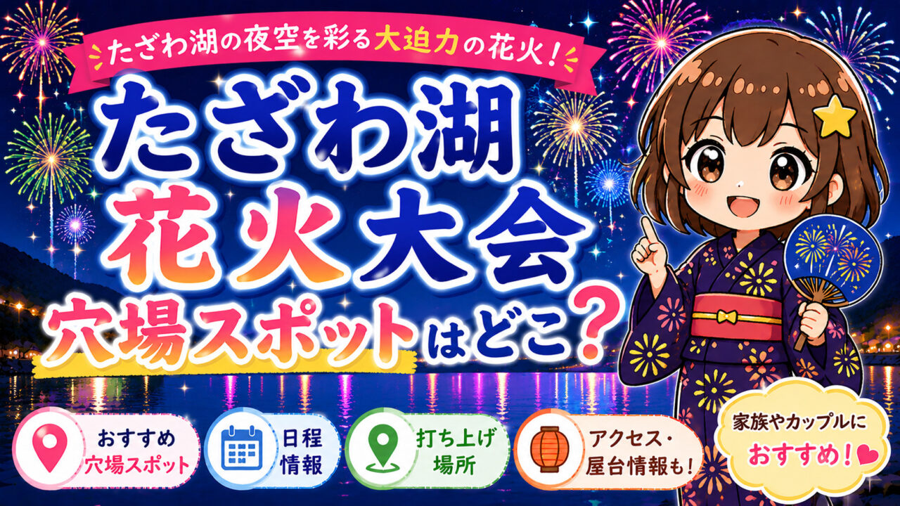 たざわ湖花火