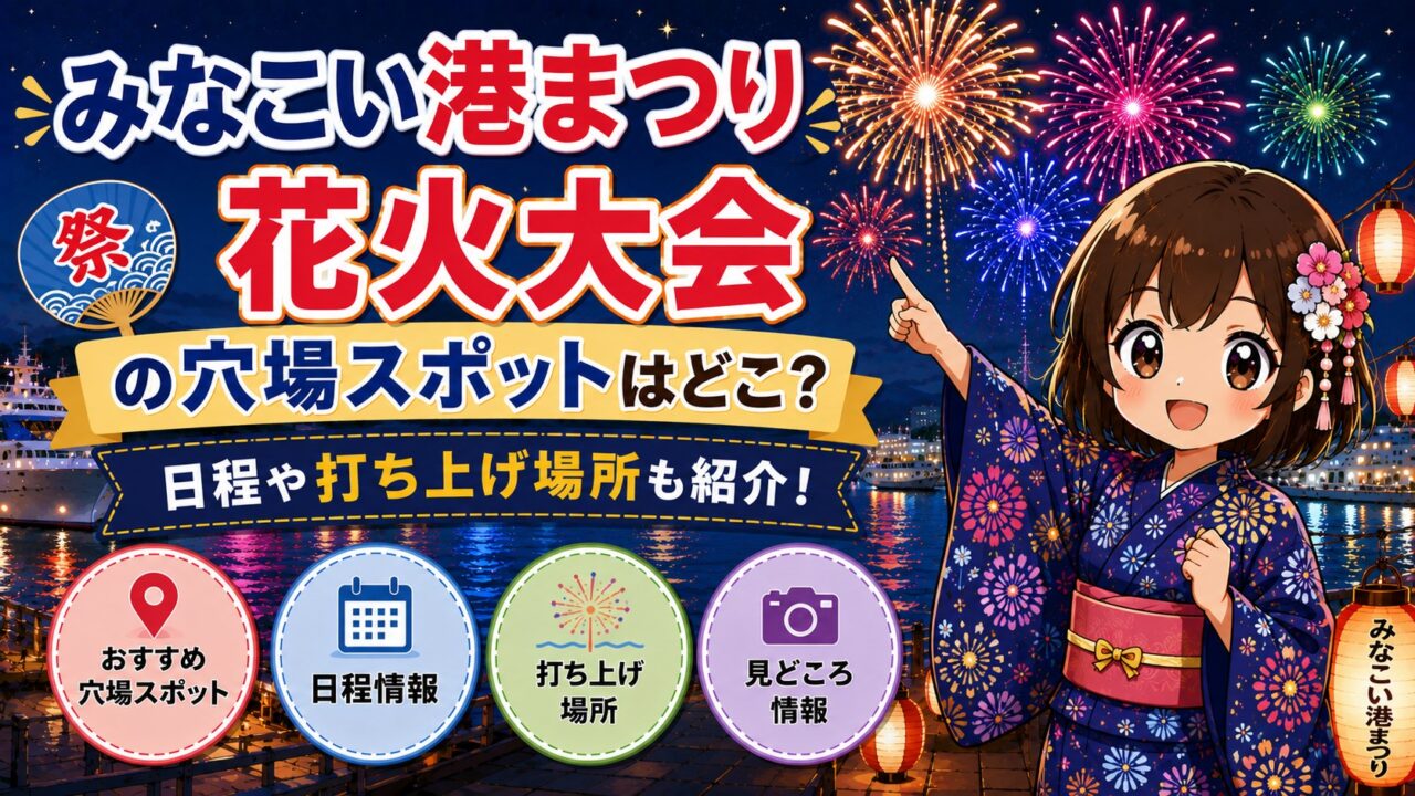みなこい港まつり花火