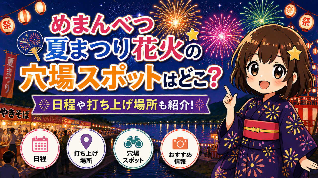 めまんべつ夏まつり花火