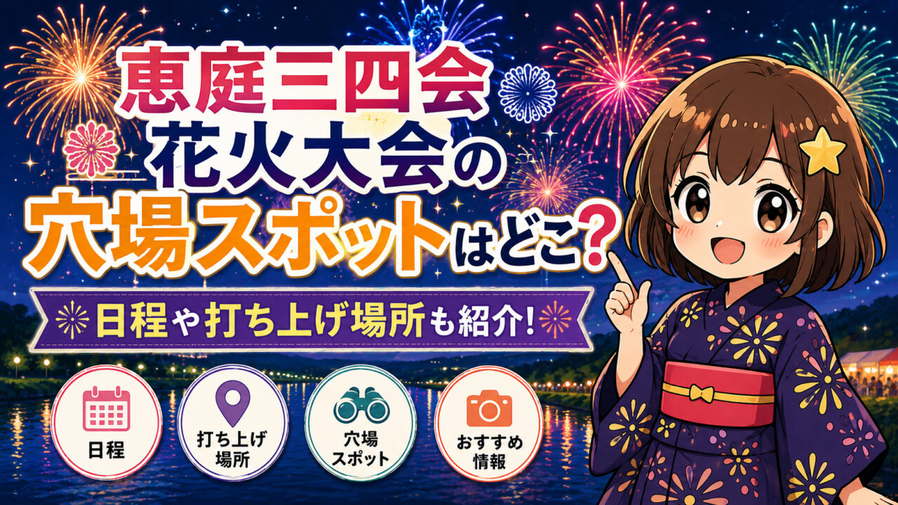 恵庭三四会 花火大会