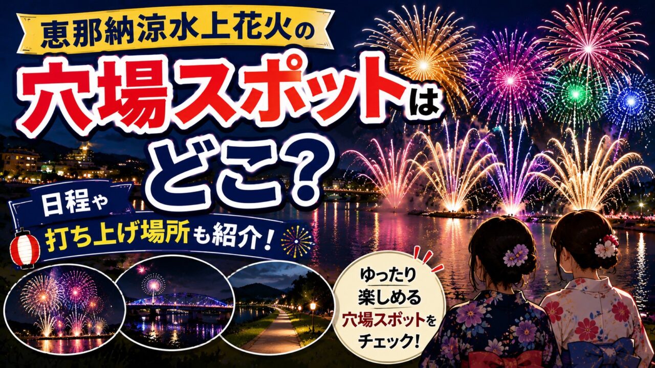 恵那納涼水上花火