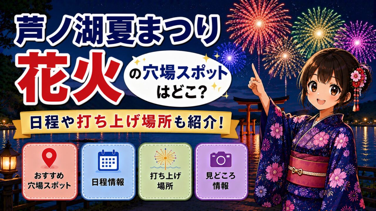 芦ノ湖夏まつり花火