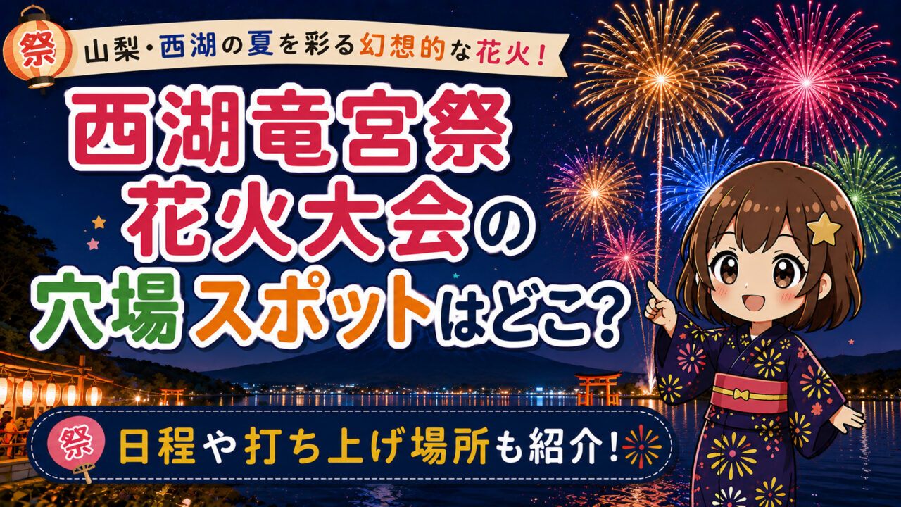 西湖竜宮祭花火大会