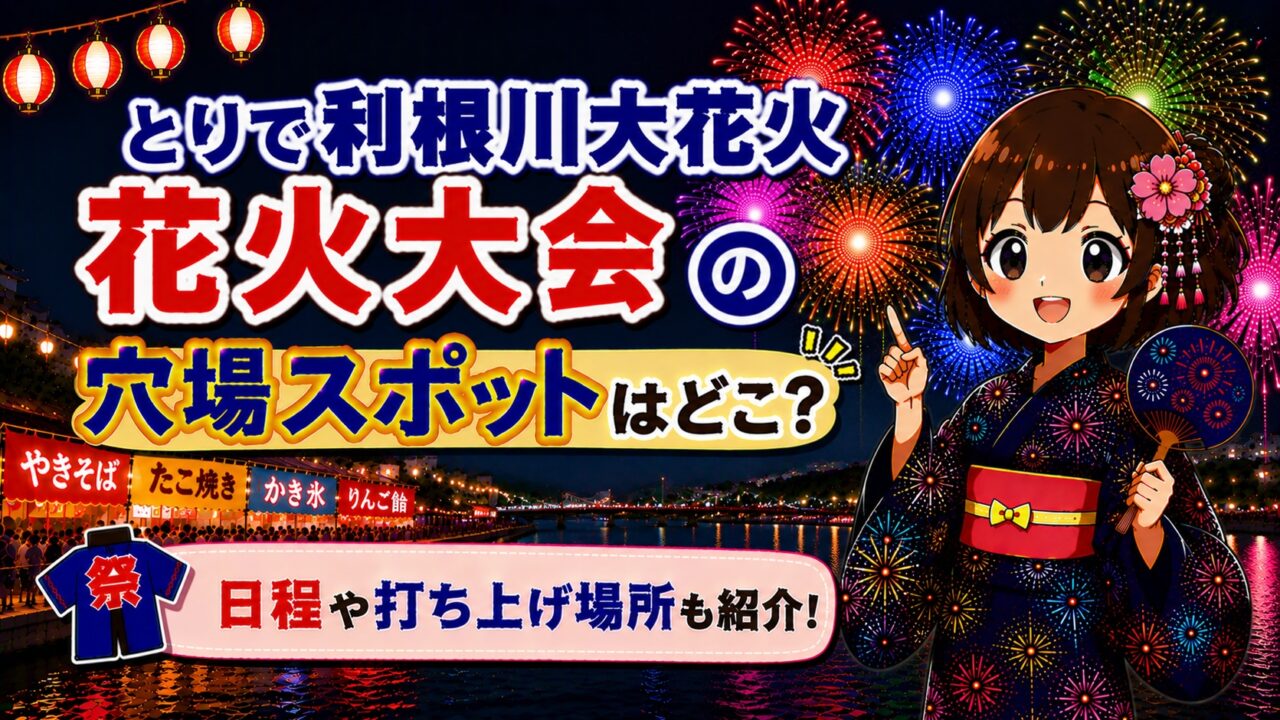 とりで利根川大花火
