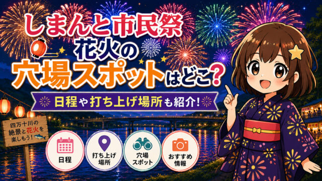 しまんと市民祭 花火